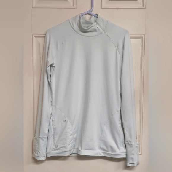 Women's Athleta Mint Mock Neck Zip Long Sleeve Running Top. Size Small.✨️ - Picture 2 of 11